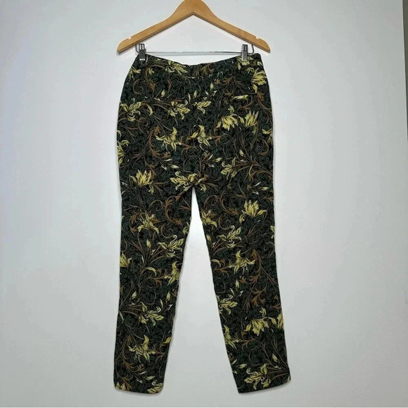 ZARA Women’s Tropical Print High Rise Ankle Pants Size Medium - Picture 6 of 9